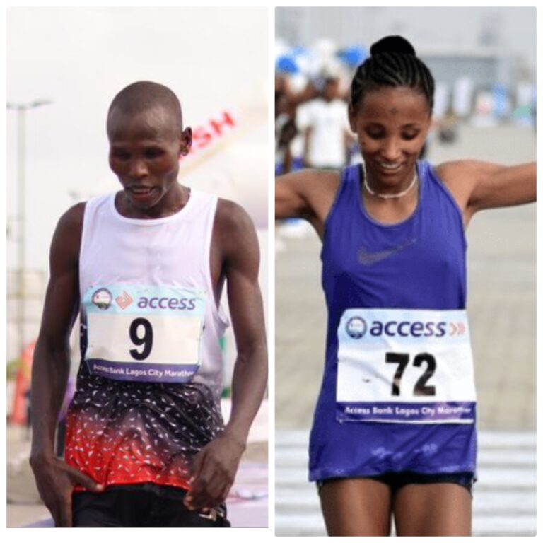 Breaking: Kenya’s Emmanuel Naibei,  Ethiopia’s Meseret Dinke wins 2021 Lagos City Marathon