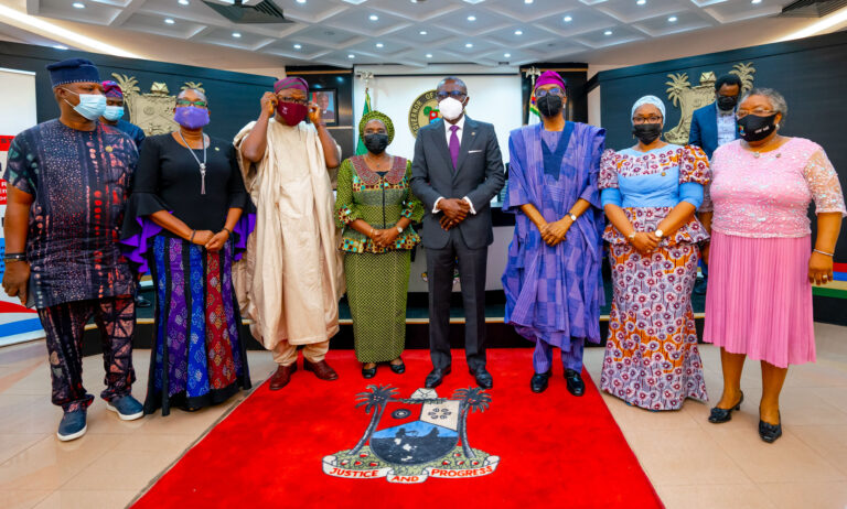 PICTURES: Gov. Sanwo-Olu inaugurates the board of trustees for the J.K Randle center for yoruba culture and history at Lagos house, Ikeja, on Thursday, July 8, 2021