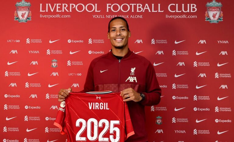 Virgil van Dijk signs new contract for Liverpool