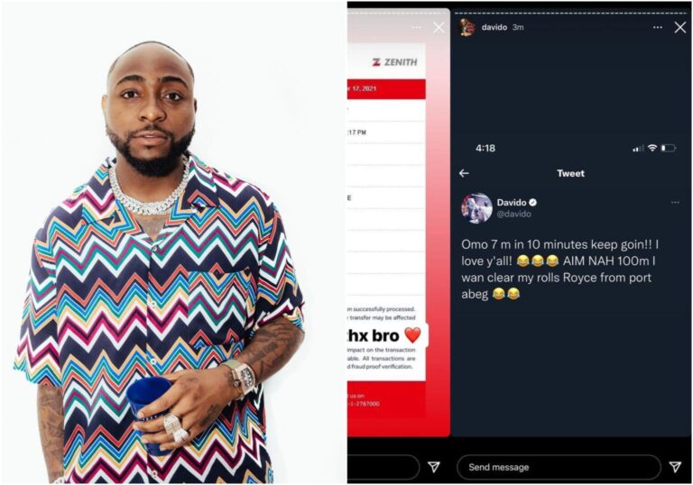 DAVIDO RECEIVES MORE THAN 60MILLION NAIRA AHEAD OF HIS BIRTHDAY