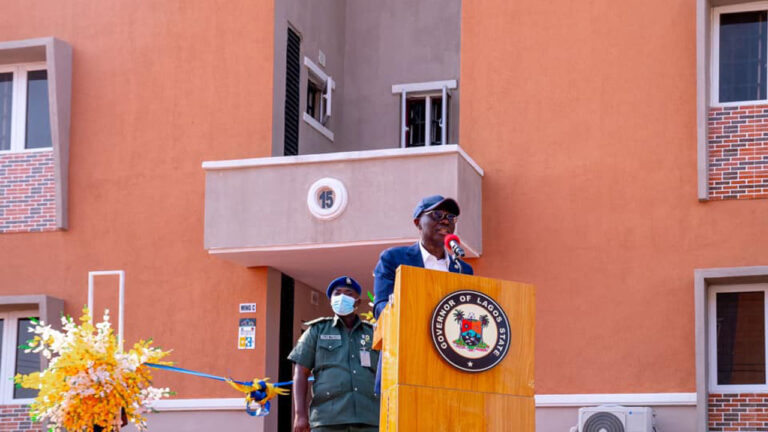 GOV. SANWO-OLU DELIVERS IBESHE LAGOSHOMS PROJECT, ADDS 480 HOMES TO HOUSING STOCK