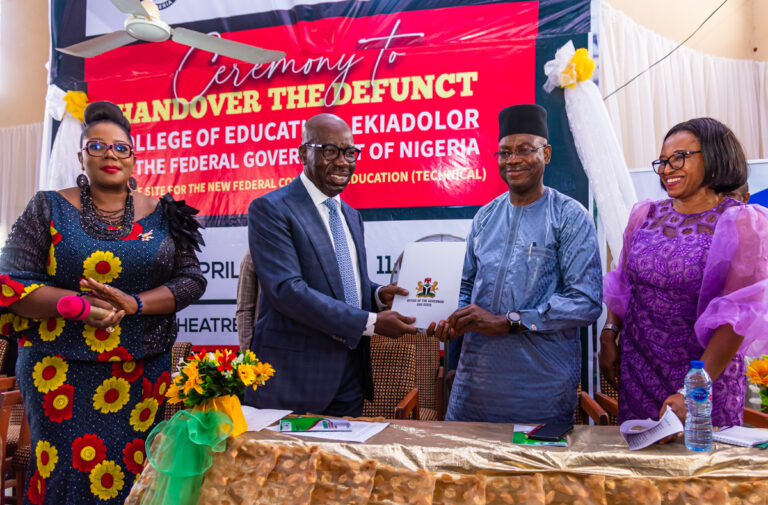 Obaseki hands over defunct Edo College of Education, urges FG to name institution after Tayo Akpata