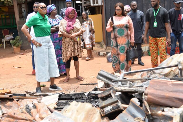 Edo assesses damage of fire incident, urges adherence to building plans