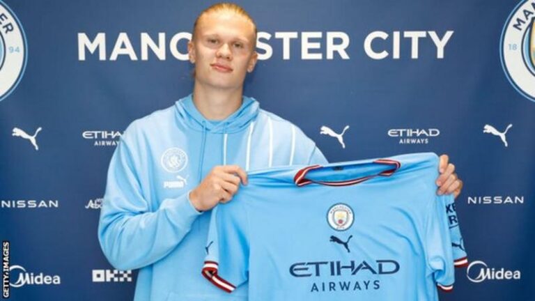 Erling Haaland completes Manchester City move