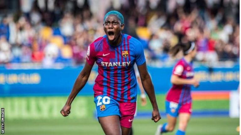 The 2022 African Women’s Player of the year, Oshoala shortlisted for 2022 Ballon d’Or