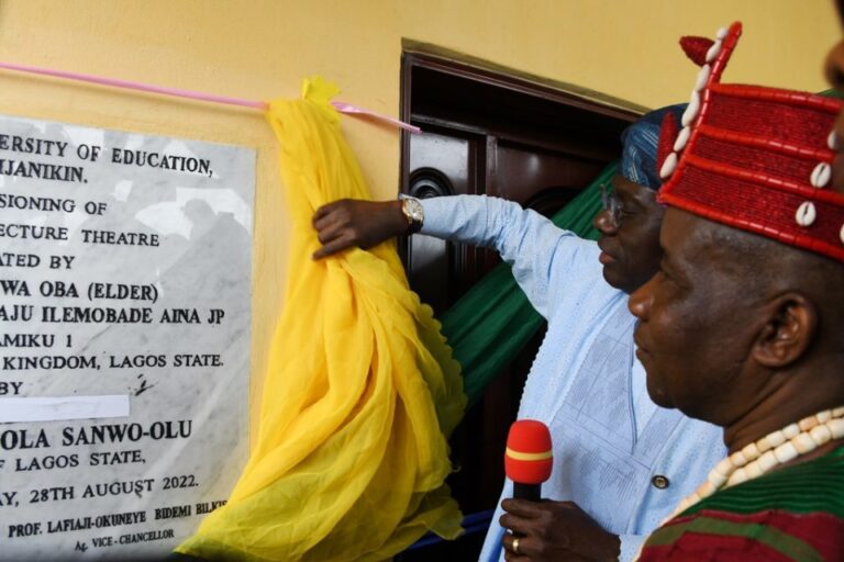 Sanwo-Olu inaugurates 250-seater lecture hall at LASUED