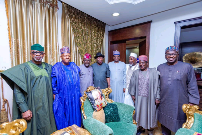 Tinubu, Shettima, APC Govs Visit Jonathan in pursuit of alliance