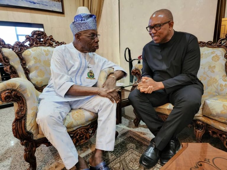 Peter Obi Visits Obasanjo [Photos]