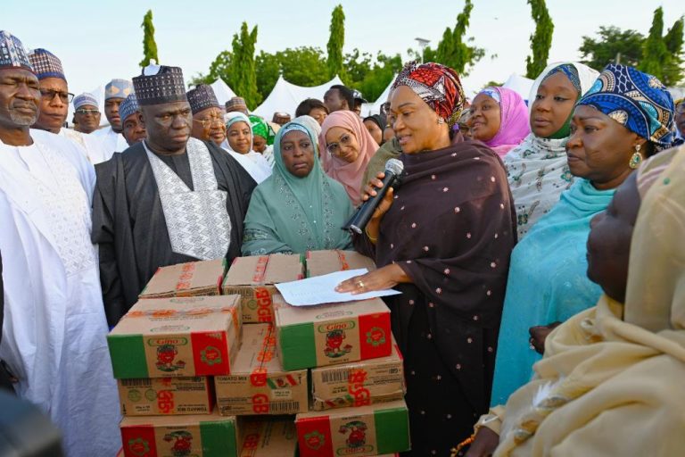 Tinubu, Shettima’s wives donate N20m to flood victims