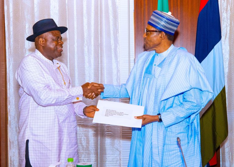 Buhari meets with Bayelsa’s Gov, promises to act on requests