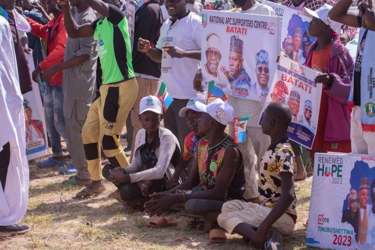 Physically challenged, women, youths troop out to welcome Tinubu in Niger State