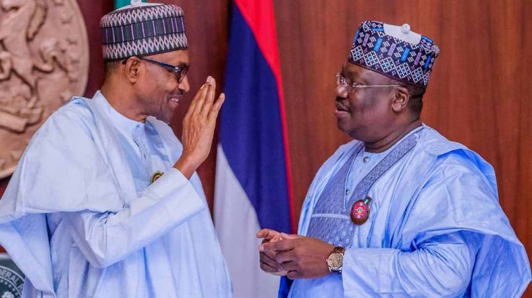 Lawan in closed-door meeting with Buhari