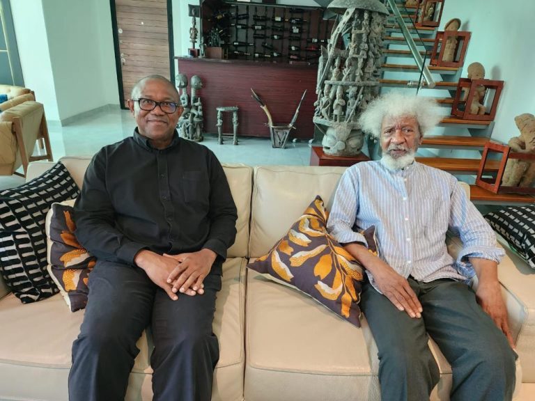 Obi visits Soyinka one month after clash with supporters