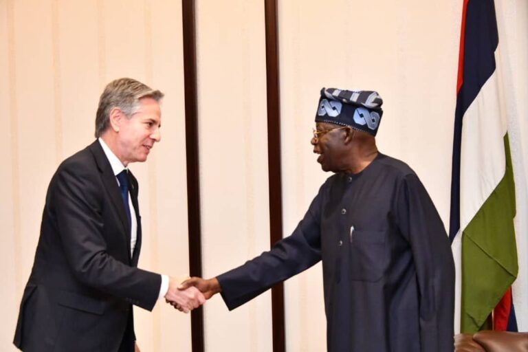 Blinken meets Tinubu, pledges $45m security fund for Nigeria, others