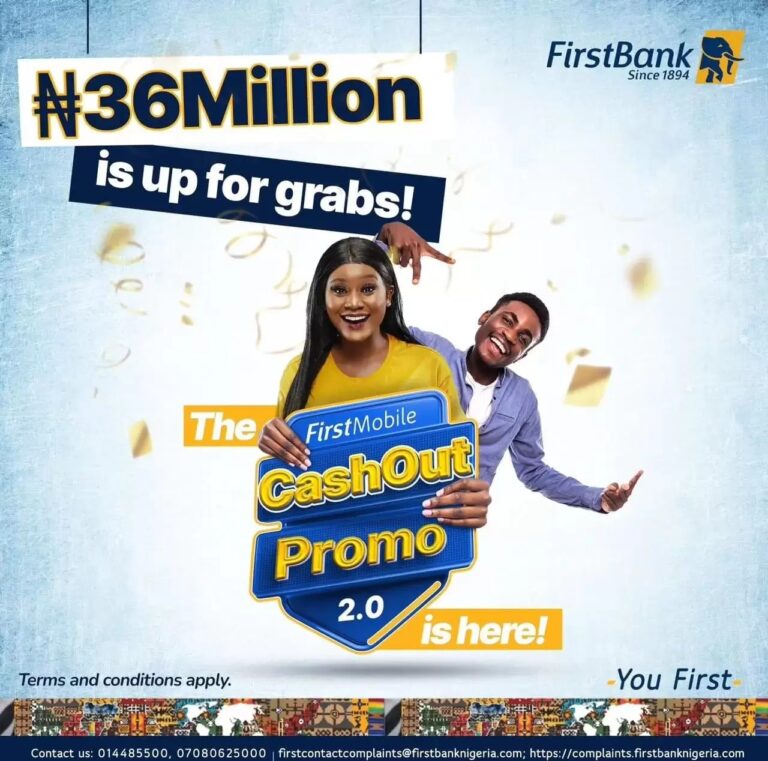 Firstbank Set To Reward Customers With 36 Million Naira In Second Season Of Its Firstmobile Cash-Out Promo