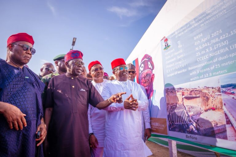 President Tinubu commissions the first phase of the Lagos-Calabar Coastal Highway and other roads.