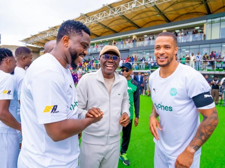 Sanwo-Olu Joins Troost-Ekong Charity Match in Lagos