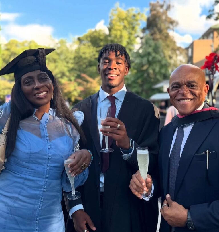 Farooq Oreagba’s Son Kahil Graduates Abroad to Family Cheers