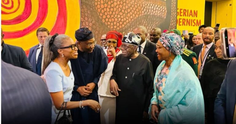 AT EXHIBITION OF NIGERIAN MODERN ART, PRESIDENT TINUBU SALUTES THE UNYIELDING SPIRIT OF NIGERIANS