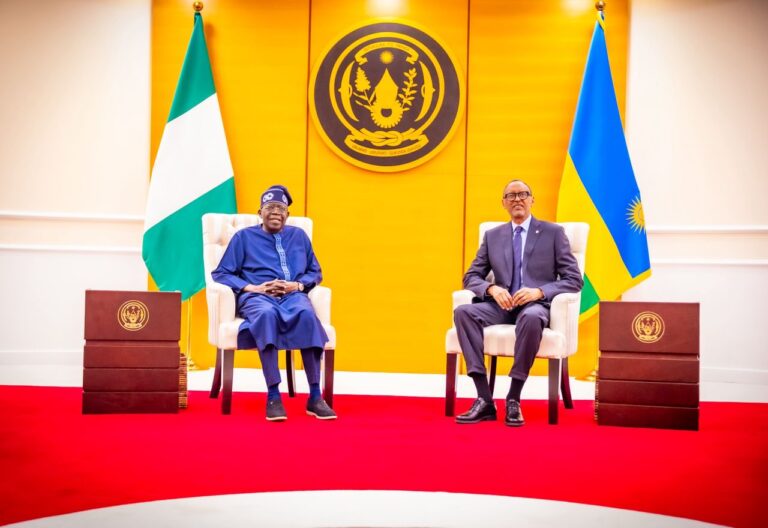 TINUBU, KAGAME AGREE TO DEEPEN BILATERAL RELATIONS