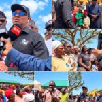 Peter Obi visiting displaced Nigerians at an IDP camp in Mangu, Plateau State