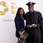 Taiwo Awoniyi third degree graduation from PFA Business School