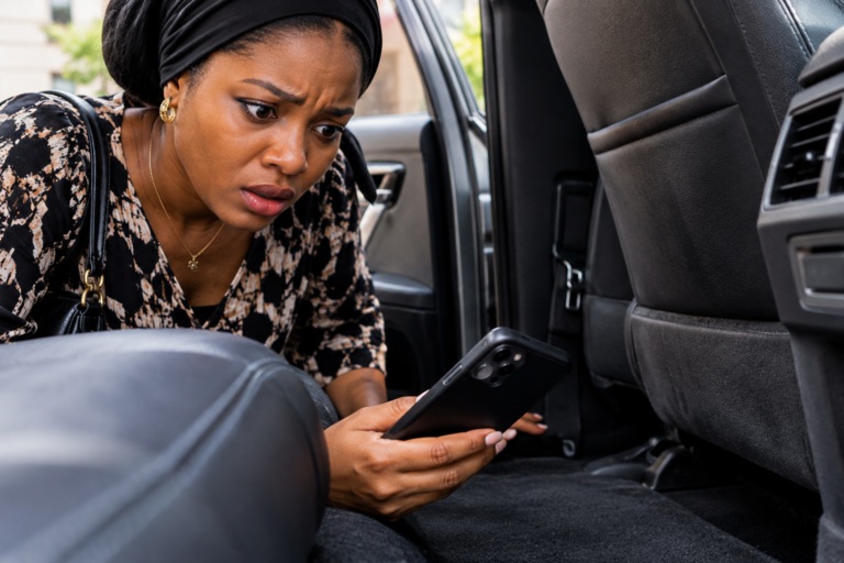 Woman discovers second phone in husband’s car