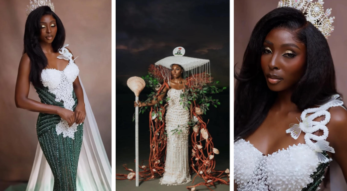 Karibi-George Miss World Finale Karibi-George Miss World Nigeria representative in traditional-inspired looks