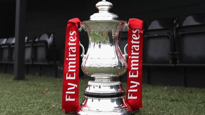 2026:2027 FA Cup First-Round Fixtures FA Cup first-round fixtures for the 2026/2027 season featuring the FA Cup trophy