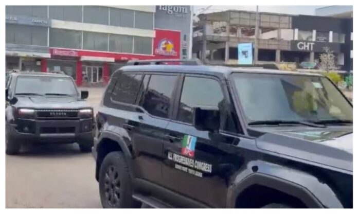 APC Youth Leaders Receive Toyota Prado SUVs APC Prado donation to youth leaders