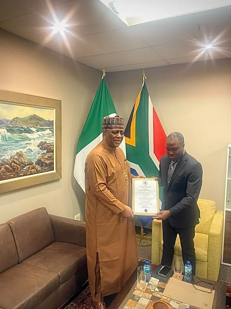 Fani-Kayode at South Africa diplomatic meeting