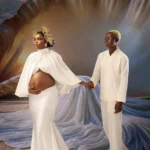 Peller and Jarvis pose together after announcing their pregnancy