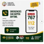 Lagos emergency numbers 767 and 112
