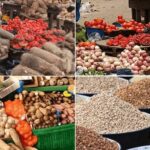 Food prices in Nigeria at a local market